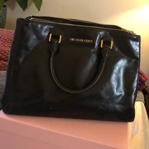 Leather Michael Kors Satchel